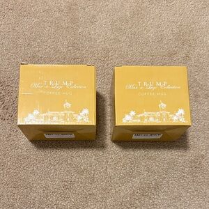 Trump Mar-a-Lago Collection Coffee Mug Box Set of Two (Empty)